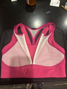 lululemon athletica Bright Pink Front-Zip Sports Bra